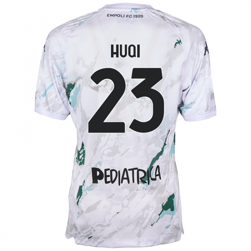 Criança Camisola Mattia Huqi #23 Cinzento Alternativa 2024/25 Camisa