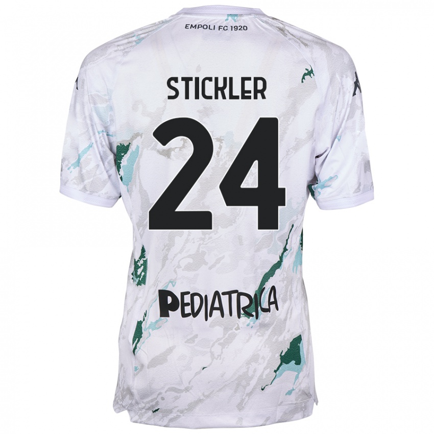 Criança Camisola Mateo Stickler #24 Cinzento Alternativa 2024/25 Camisa