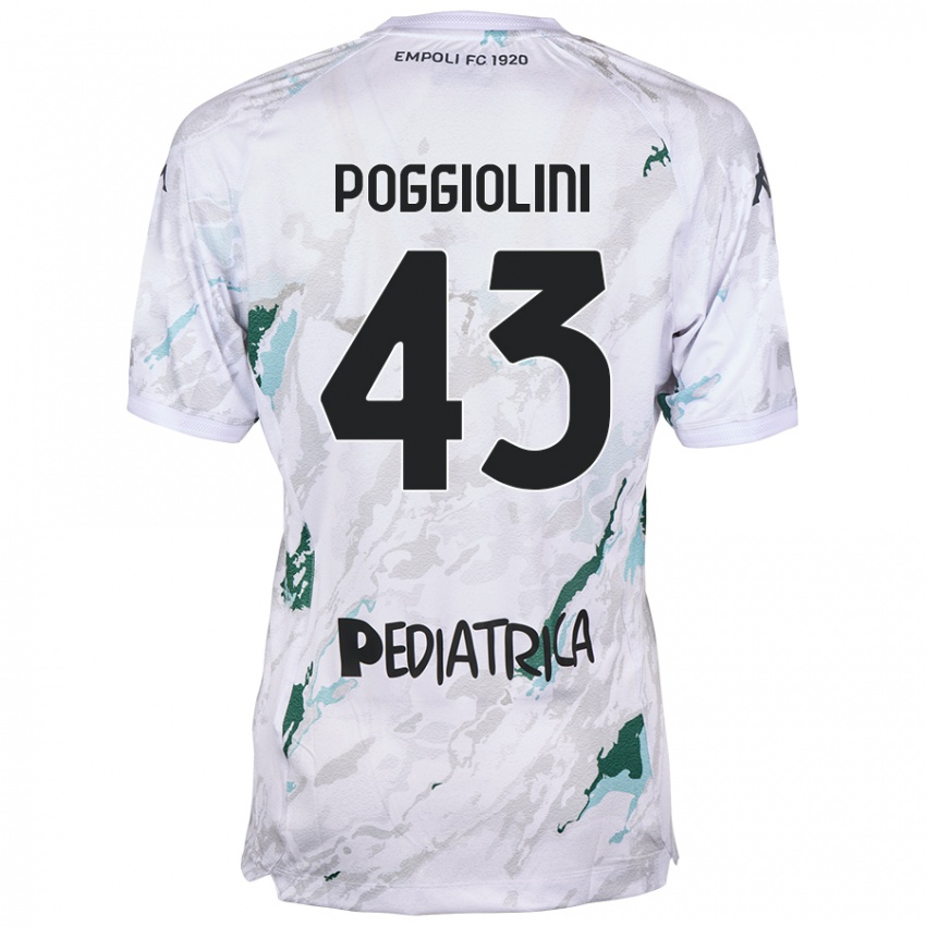 Criança Camisola Duccio Poggiolini #43 Cinzento Alternativa 2024/25 Camisa