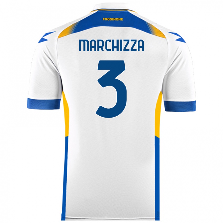 Criança Camisola Riccardo Marchizza #3 Branco Alternativa 2024/25 Camisa