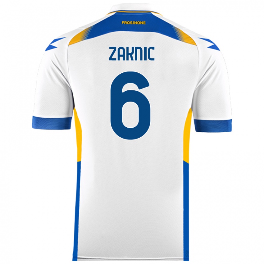 Criança Camisola Lazar Zaknic #6 Branco Alternativa 2024/25 Camisa