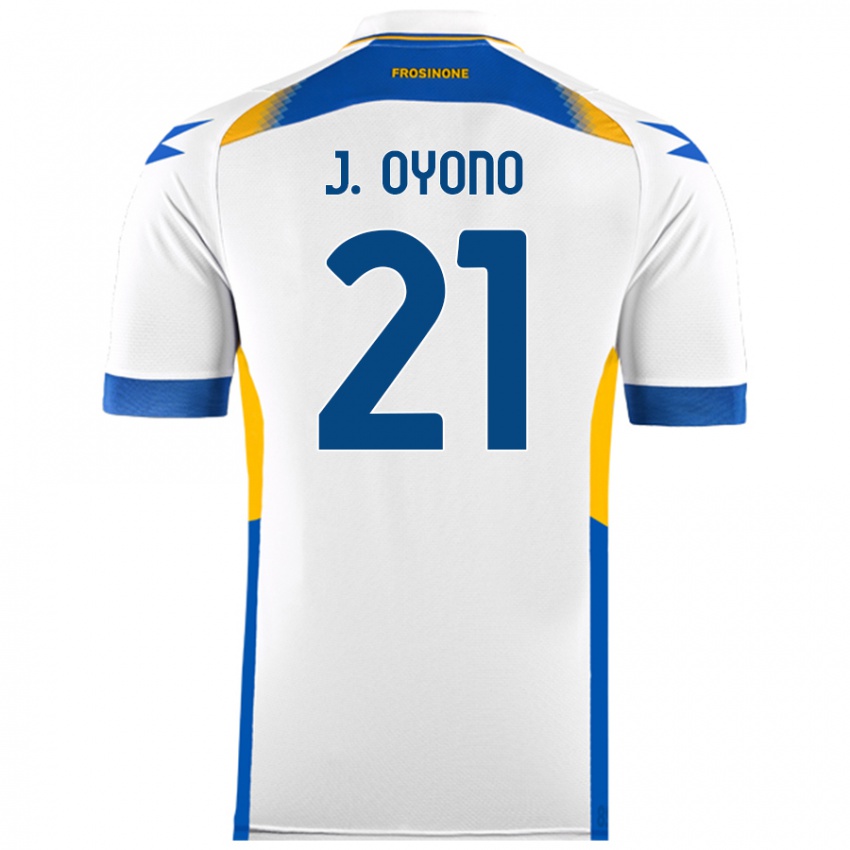 Criança Camisola Jérémy Oyono #21 Branco Alternativa 2024/25 Camisa