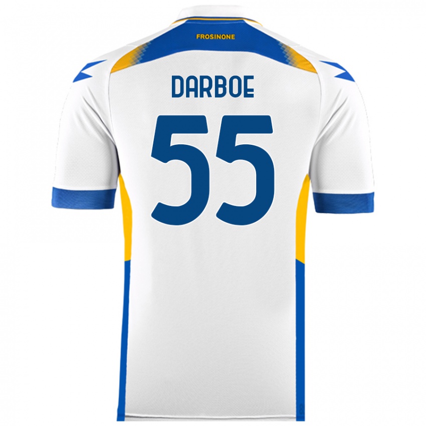 Criança Camisola Ebrima Darboe #55 Branco Alternativa 2024/25 Camisa