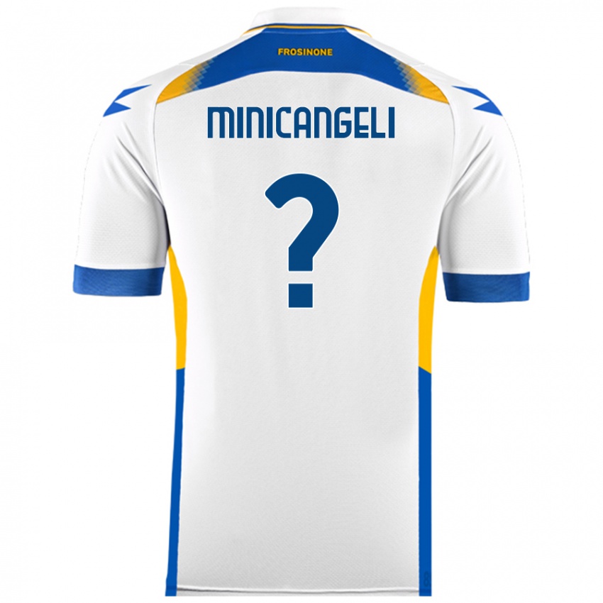 Criança Camisola Francesco Minicangeli #0 Branco Alternativa 2024/25 Camisa