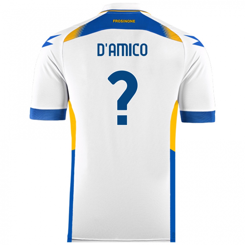 Criança Camisola Cristiano D'amico #0 Branco Alternativa 2024/25 Camisa