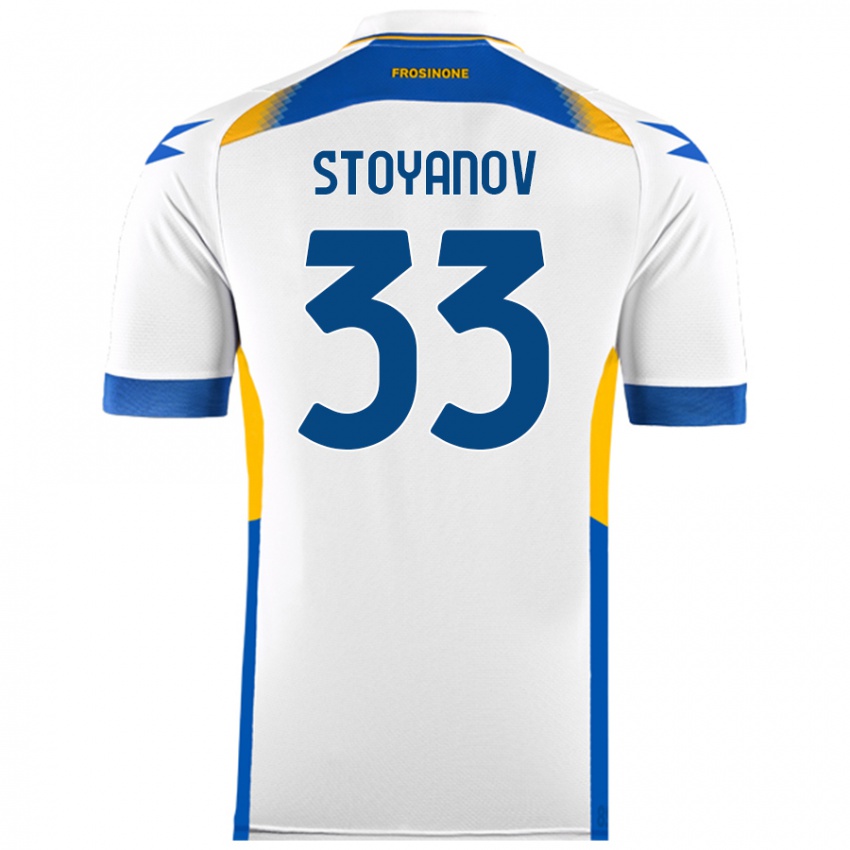 Criança Camisola Steliyan Stoyanov #33 Branco Alternativa 2024/25 Camisa