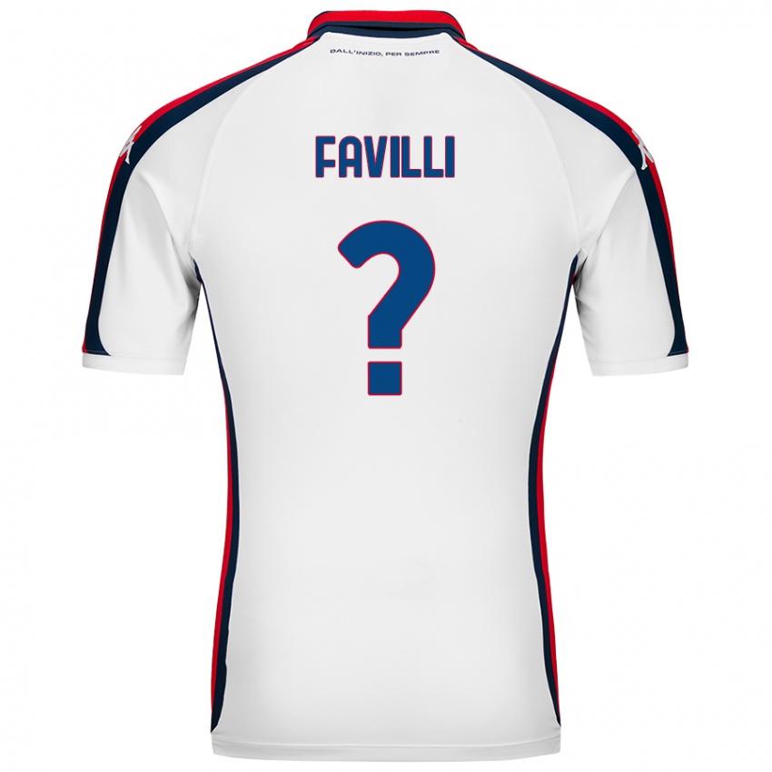 Criança Camisola Andrea Favilli #0 Branco Alternativa 2024/25 Camisa