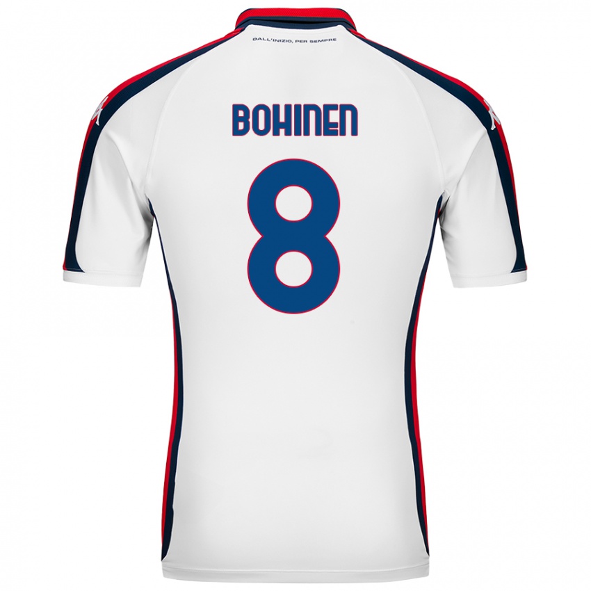 Criança Camisola Emil Bohinen #8 Branco Alternativa 2024/25 Camisa