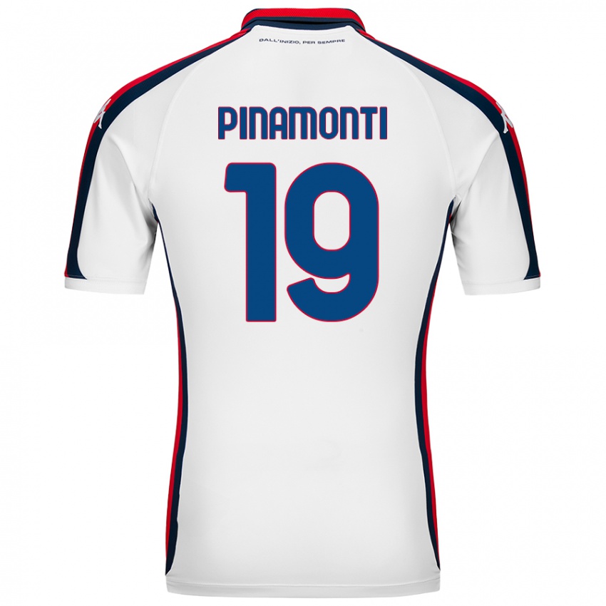 Criança Camisola Andrea Pinamonti #19 Branco Alternativa 2024/25 Camisa