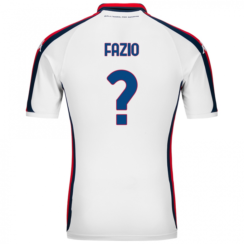 Criança Camisola Lorenzo Fazio #0 Branco Alternativa 2024/25 Camisa