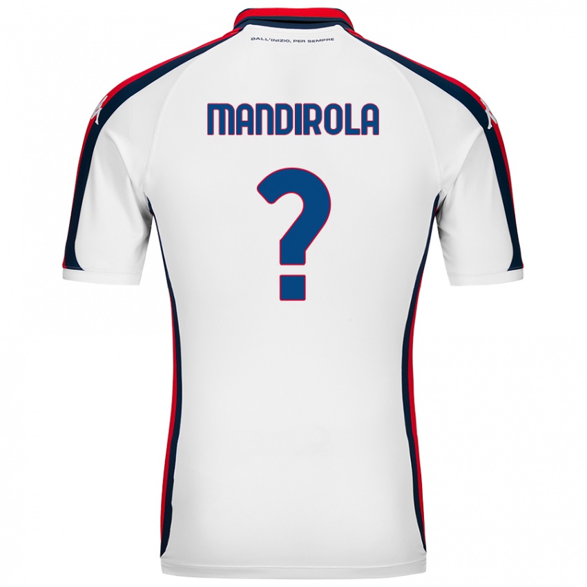 Criança Camisola Gabriele Mandirola #0 Branco Alternativa 2024/25 Camisa