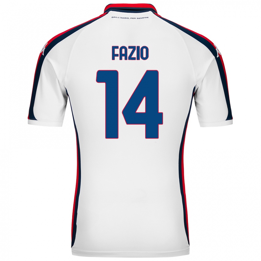 Criança Camisola Tommaso Fazio #14 Branco Alternativa 2024/25 Camisa