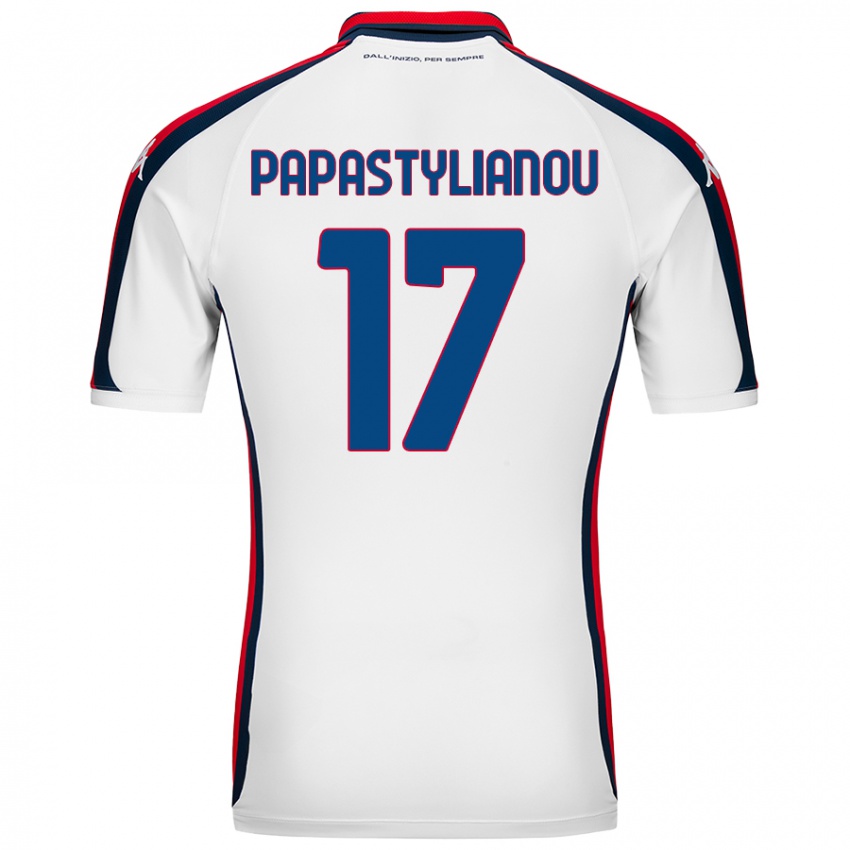 Criança Camisola Lysandros Andreas Papastylianou #17 Branco Alternativa 2024/25 Camisa