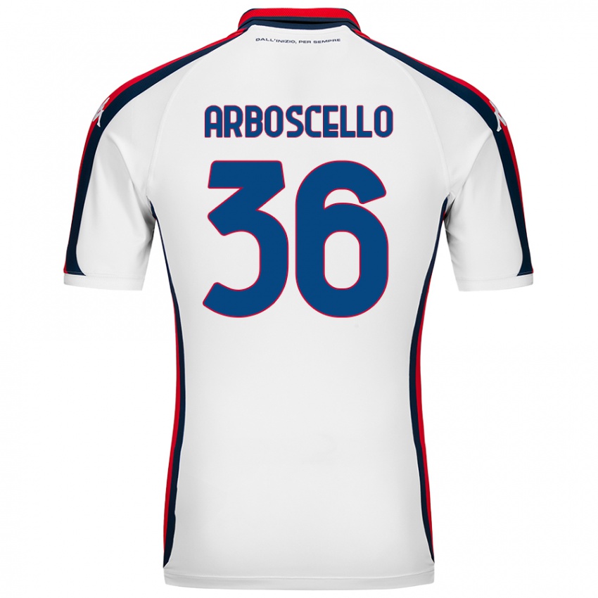 Criança Camisola Riccardo Arboscello #36 Branco Alternativa 2024/25 Camisa