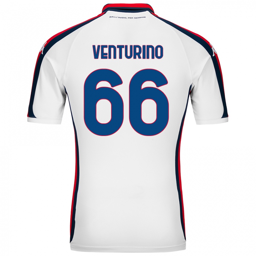 Criança Camisola Lorenzo Venturino #66 Branco Alternativa 2024/25 Camisa