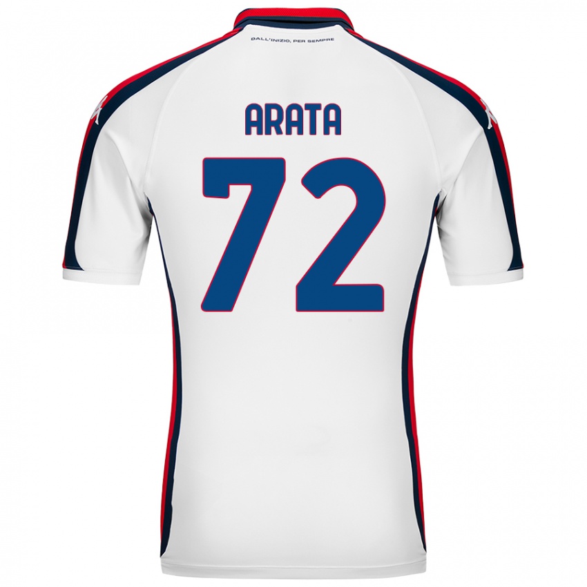 Criança Camisola Stefano Arata #72 Branco Alternativa 2024/25 Camisa