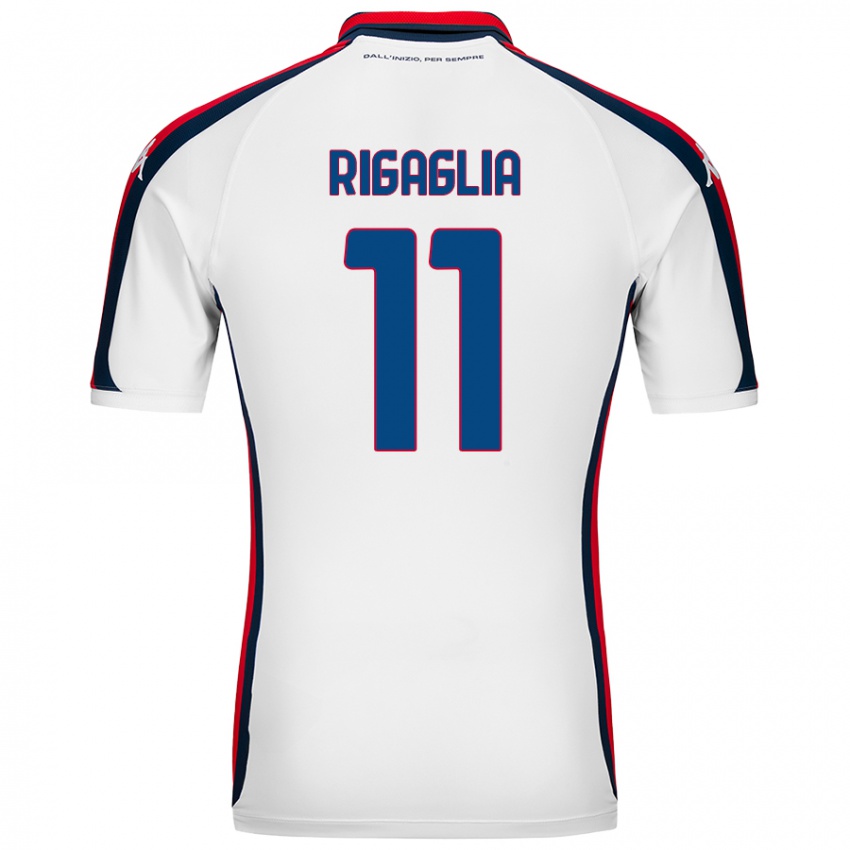 Criança Camisola Alison Rigaglia #11 Branco Alternativa 2024/25 Camisa