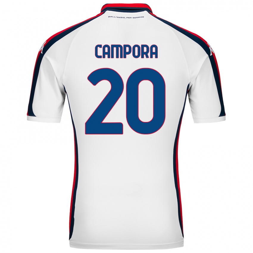 Criança Camisola Alice Campora #20 Branco Alternativa 2024/25 Camisa