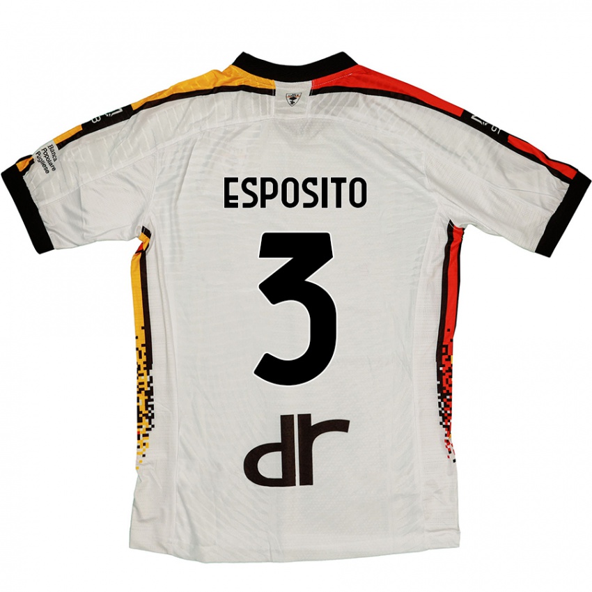 Criança Camisola Sebastian Esposito #3 Preto Branco Alternativa 2024/25 Camisa