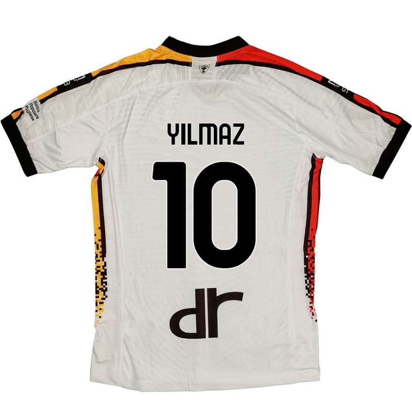 Criança Camisola Enes Yilmaz #10 Preto Branco Alternativa 2024/25 Camisa