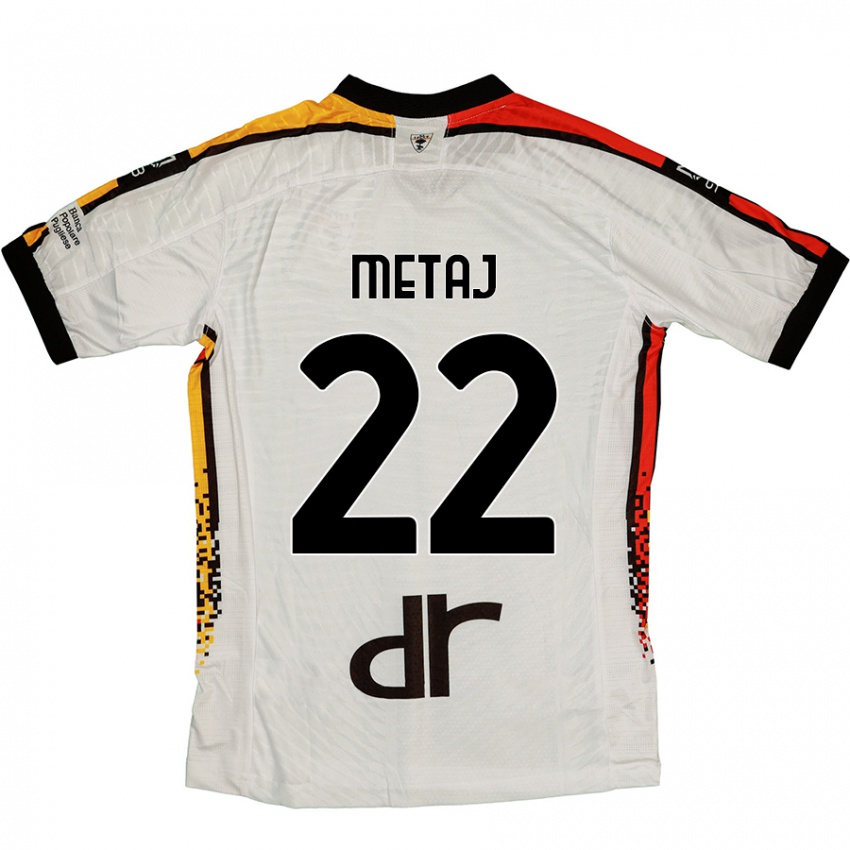 Criança Camisola Dejvi Metaj #22 Preto Branco Alternativa 2024/25 Camisa