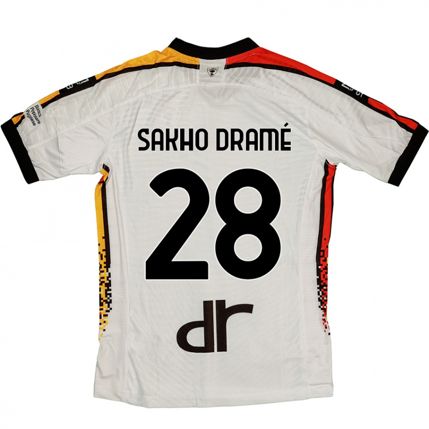 Criança Camisola Samba Sakho Dramé #28 Preto Branco Alternativa 2024/25 Camisa