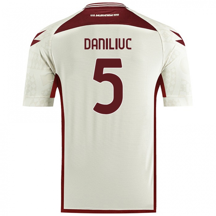 Criança Camisola Flavius Daniliuc #5 Cor Do Creme Alternativa 2024/25 Camisa