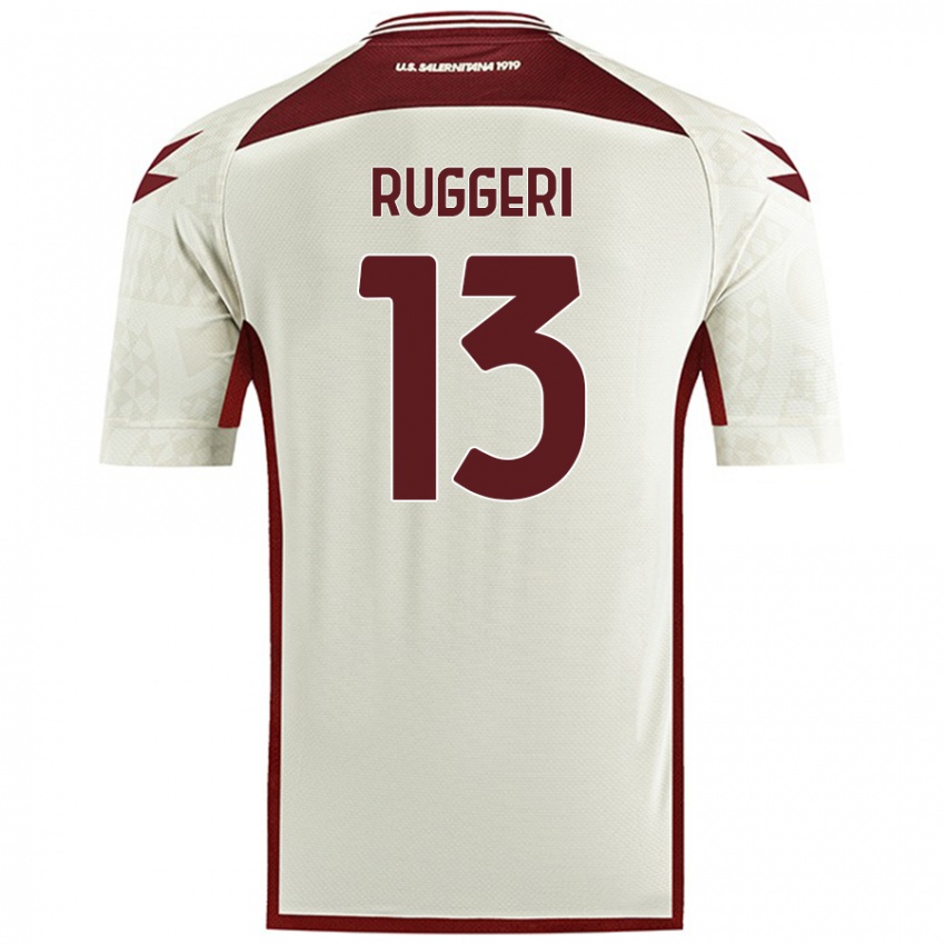 Criança Camisola Fabio Ruggeri #13 Cor Do Creme Alternativa 2024/25 Camisa