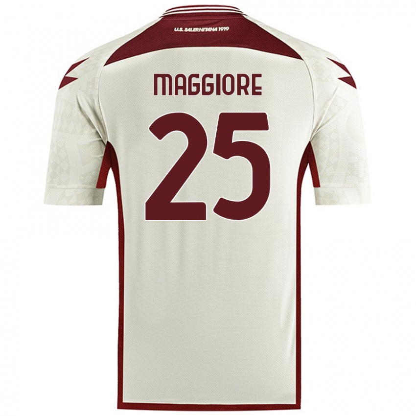 Criança Camisola Giulio Maggiore #25 Cor Do Creme Alternativa 2024/25 Camisa