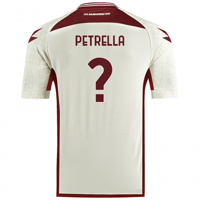 Criança Camisola Domenico Petrella #0 Cor Do Creme Alternativa 2024/25 Camisa