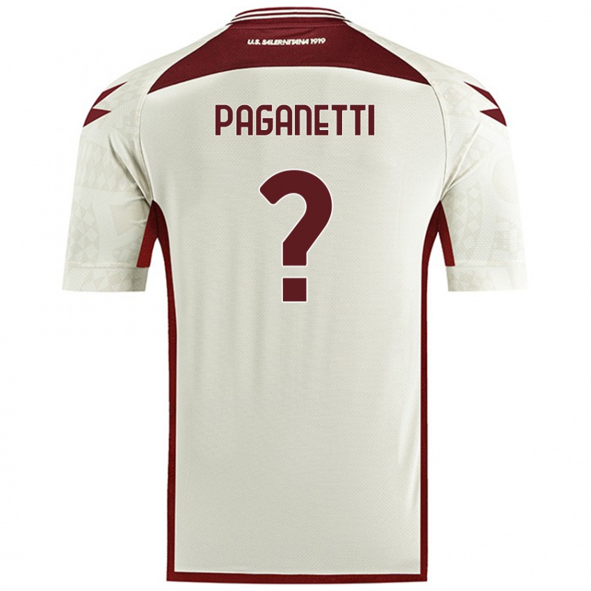 Criança Camisola Giacomo Paganetti #0 Cor Do Creme Alternativa 2024/25 Camisa