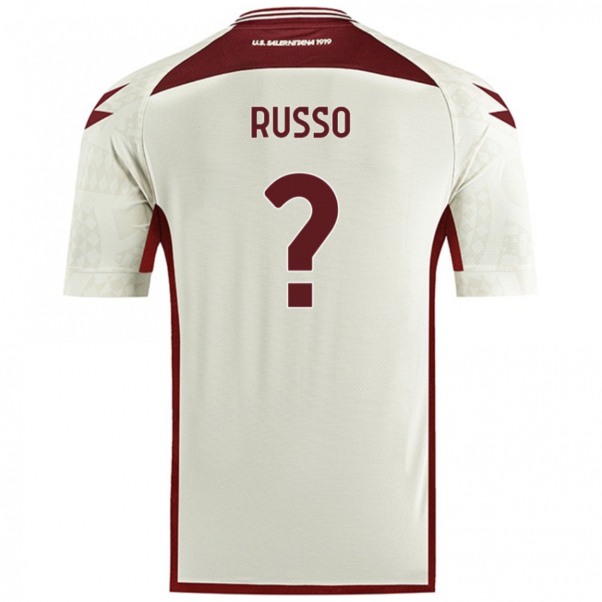 Criança Camisola Mattia Russo #0 Cor Do Creme Alternativa 2024/25 Camisa