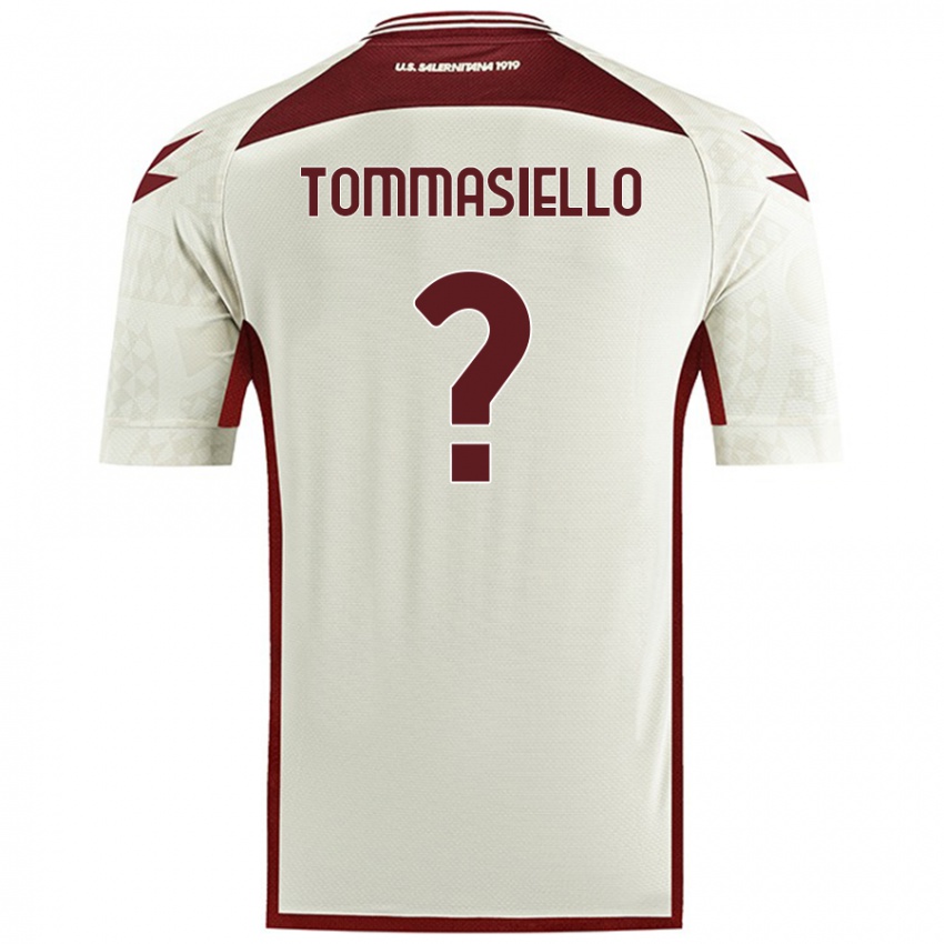 Criança Camisola Francesco Tommasiello #0 Cor Do Creme Alternativa 2024/25 Camisa