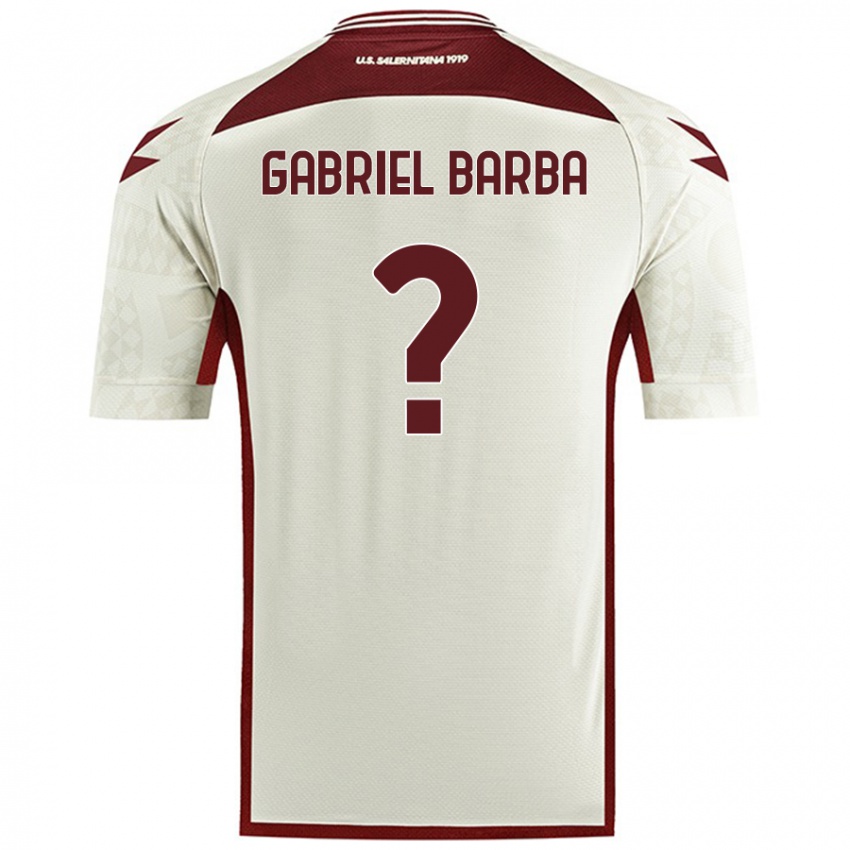 Criança Camisola Luigi Gabriel Barba #0 Cor Do Creme Alternativa 2024/25 Camisa