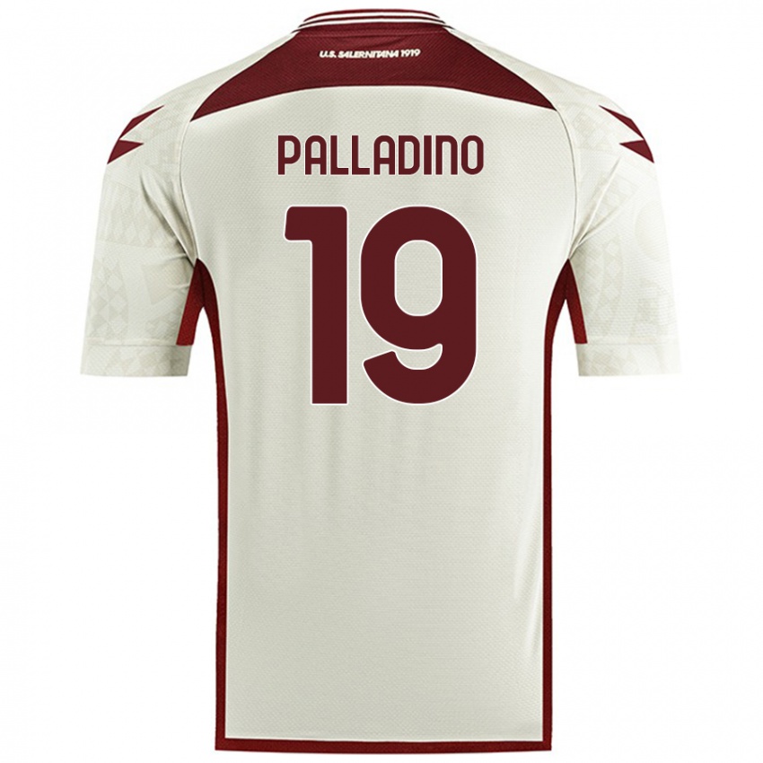 Criança Camisola Alfonso Palladino #19 Cor Do Creme Alternativa 2024/25 Camisa