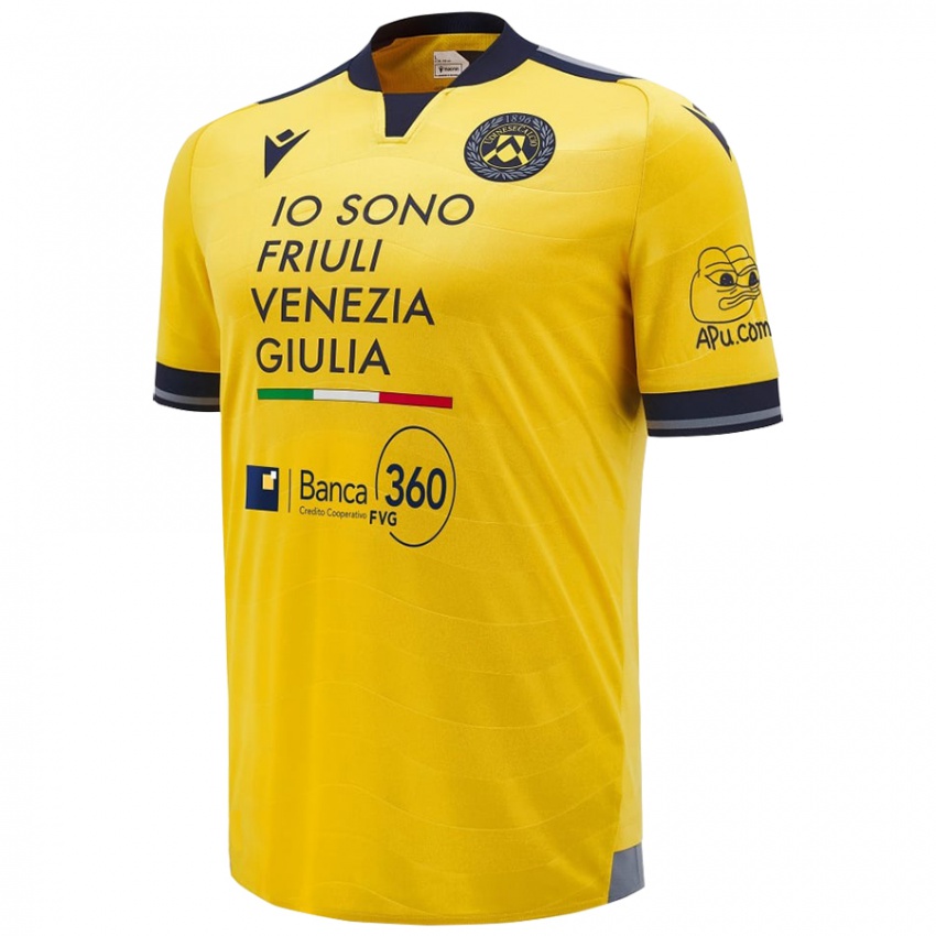 Criança Camisola Gonçalo Esteves #3 Dourado Alternativa 2024/25 Camisa