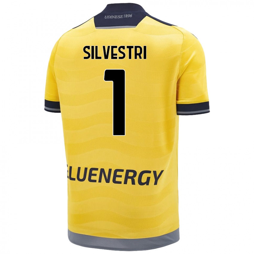 Criança Camisola Marco Silvestri #1 Dourado Alternativa 2024/25 Camisa