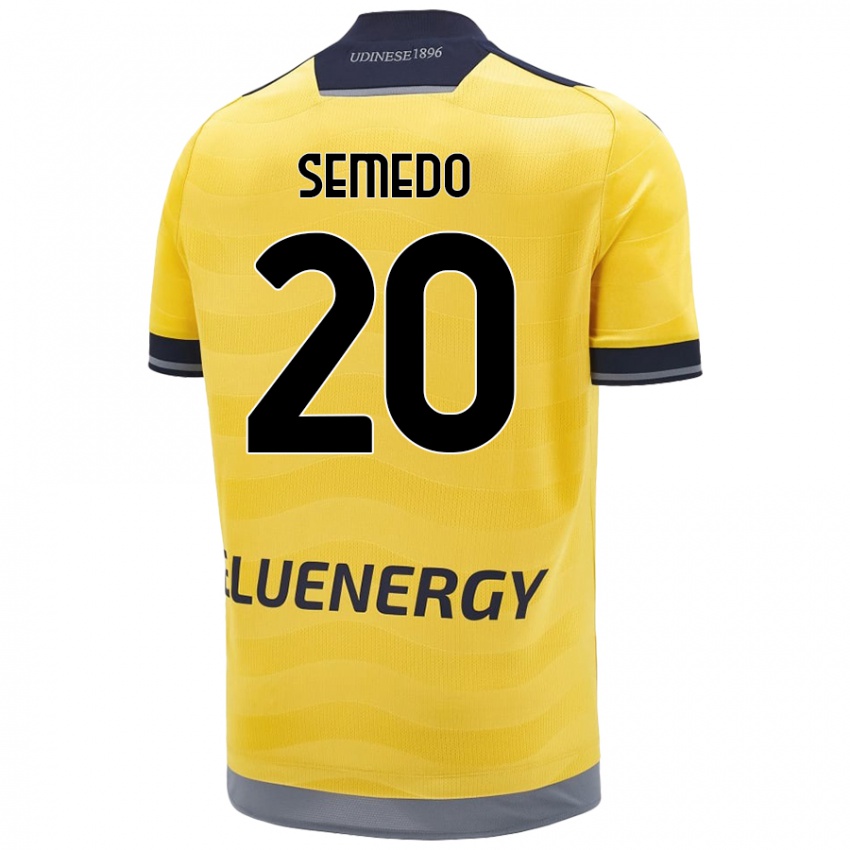 Criança Camisola Vivaldo Semedo #20 Dourado Alternativa 2024/25 Camisa