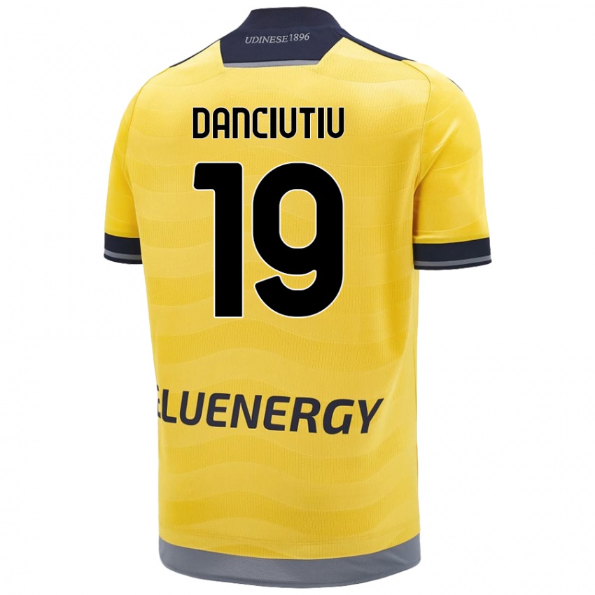 Criança Camisola Vlad Danciuțiu #19 Dourado Alternativa 2024/25 Camisa