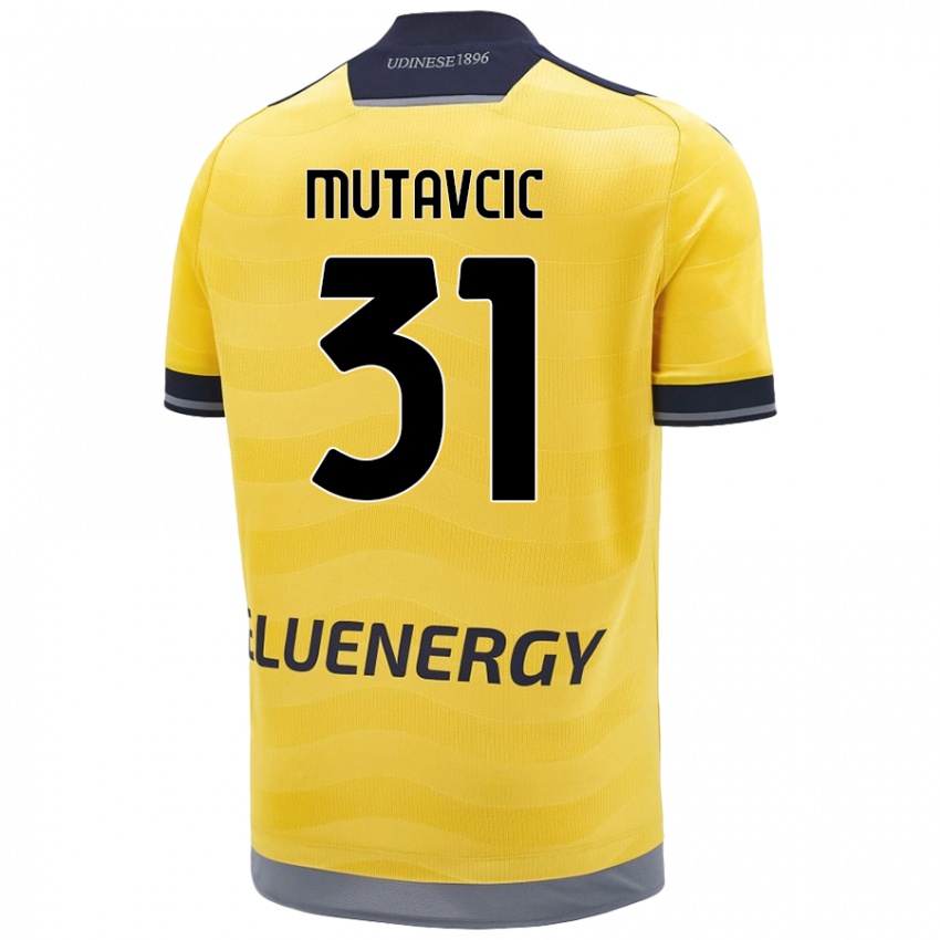 Criança Camisola Jan Mutavcic #31 Dourado Alternativa 2024/25 Camisa