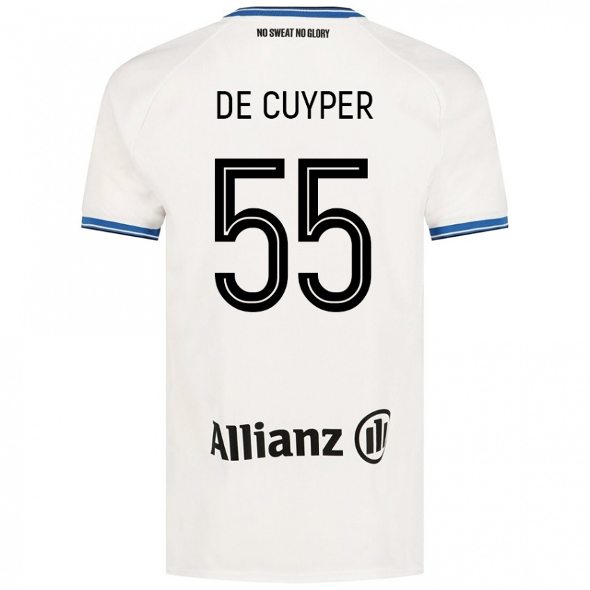 Criança Camisola Maxim De Cuyper #55 Branco Alternativa 2024/25 Camisa