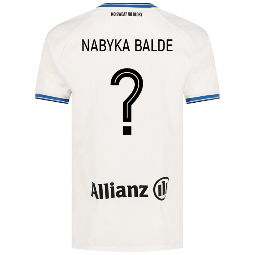 Criança Camisola Mamadou Nabyka Balde #0 Branco Alternativa 2024/25 Camisa