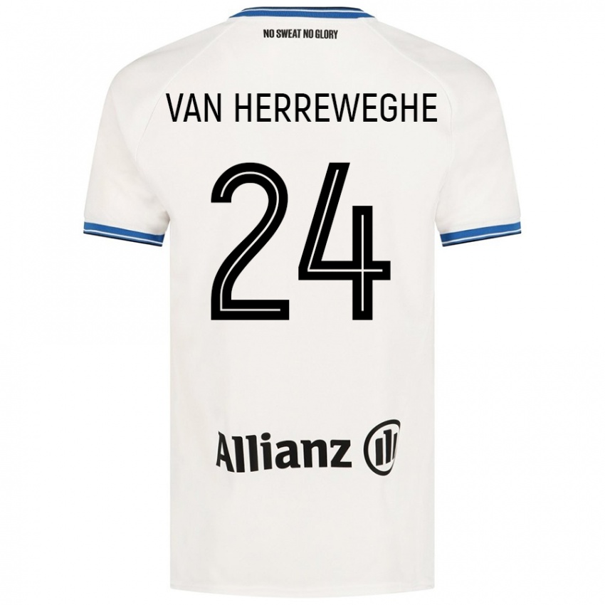 Criança Camisola Febe Van Herreweghe #24 Branco Alternativa 2024/25 Camisa