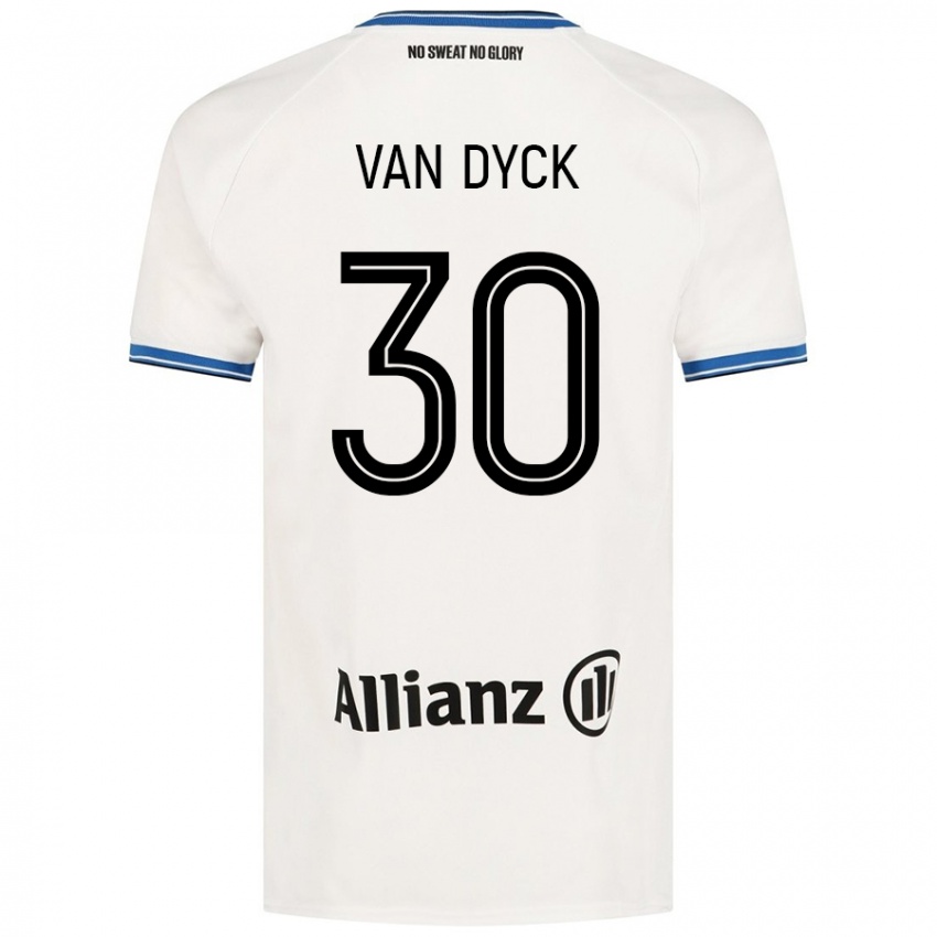 Criança Camisola Nell Van Dyck #30 Branco Alternativa 2024/25 Camisa