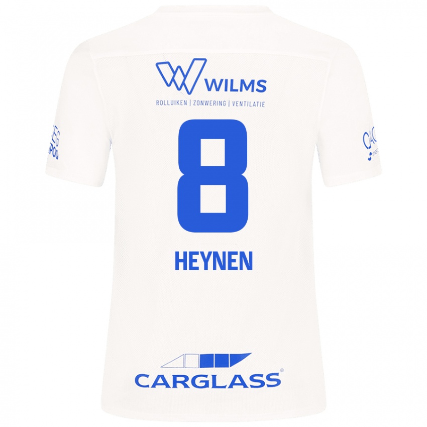 Criança Camisola Bryan Heynen #8 Branco Alternativa 2024/25 Camisa