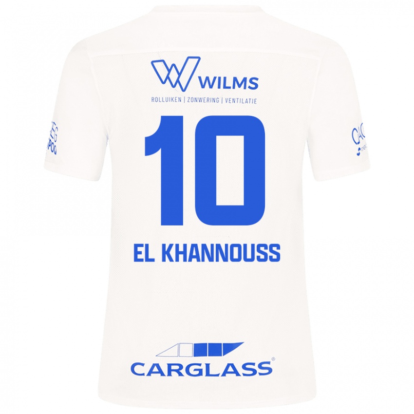 Criança Camisola Bilal El Khannouss #10 Branco Alternativa 2024/25 Camisa