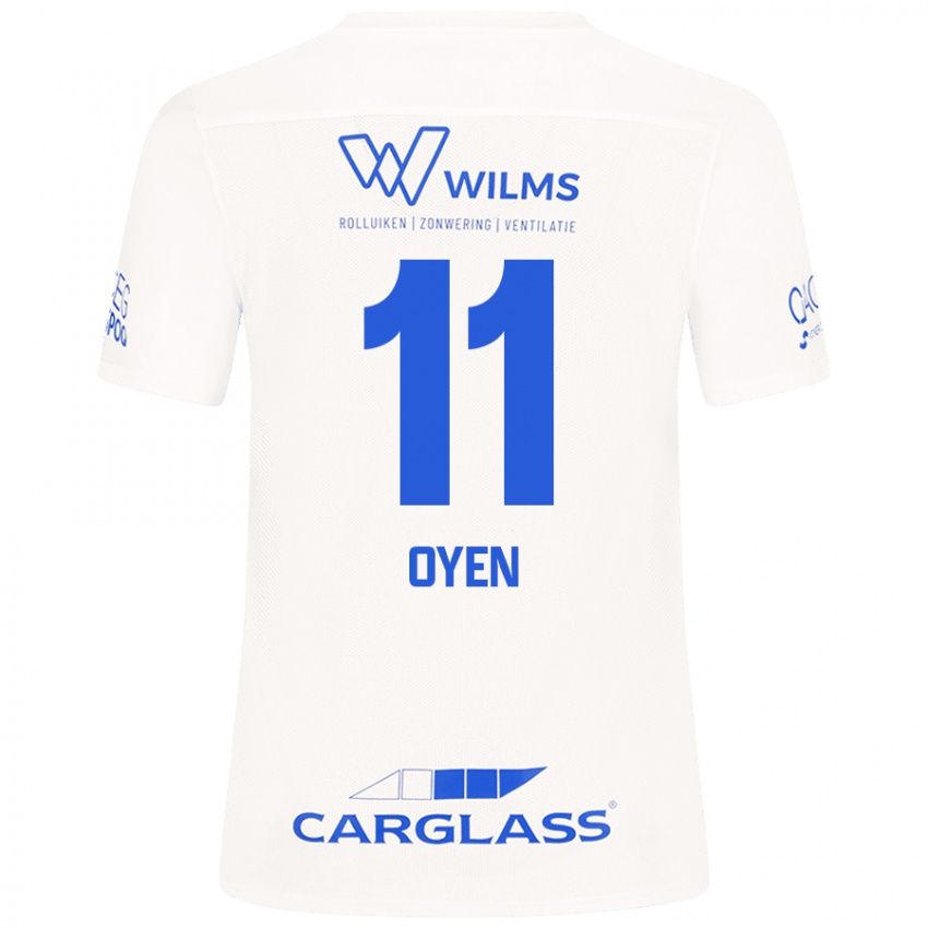 Criança Camisola Luca Oyen #11 Branco Alternativa 2024/25 Camisa