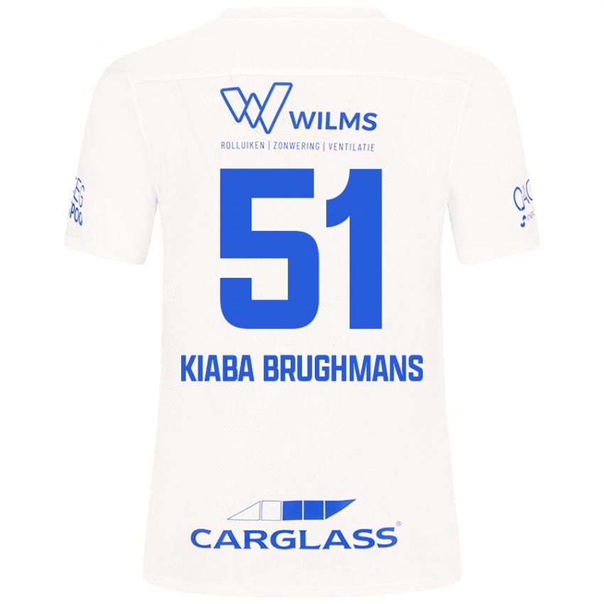 Criança Camisola Lucca Kiaba Brughmans #51 Branco Alternativa 2024/25 Camisa