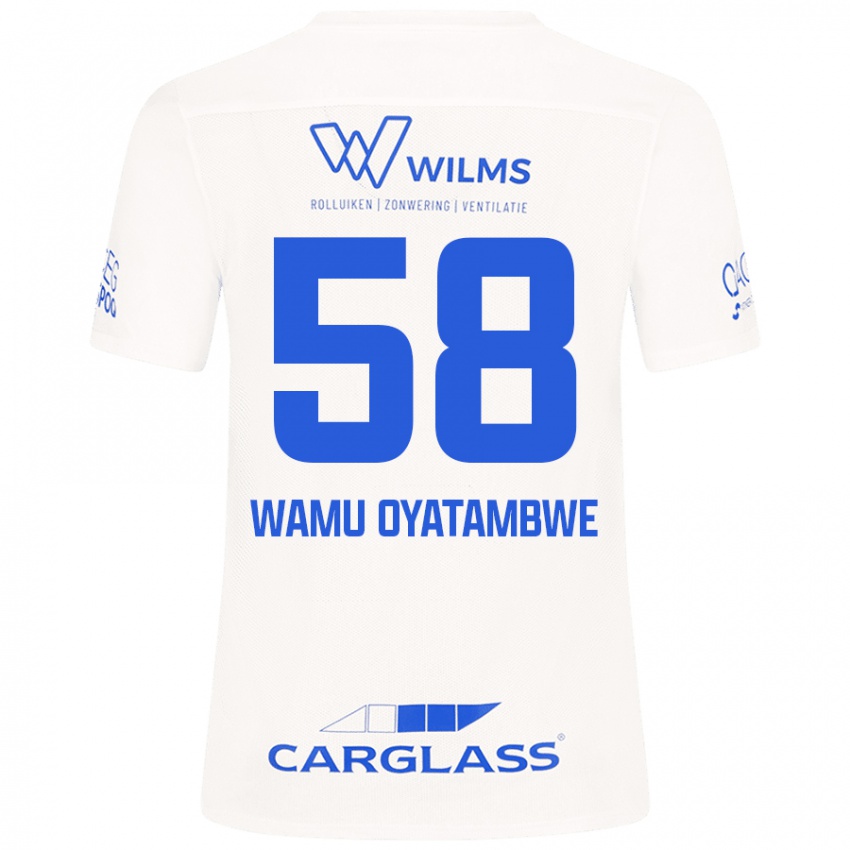 Criança Camisola Matthias Wamu Oyatambwe #58 Branco Alternativa 2024/25 Camisa