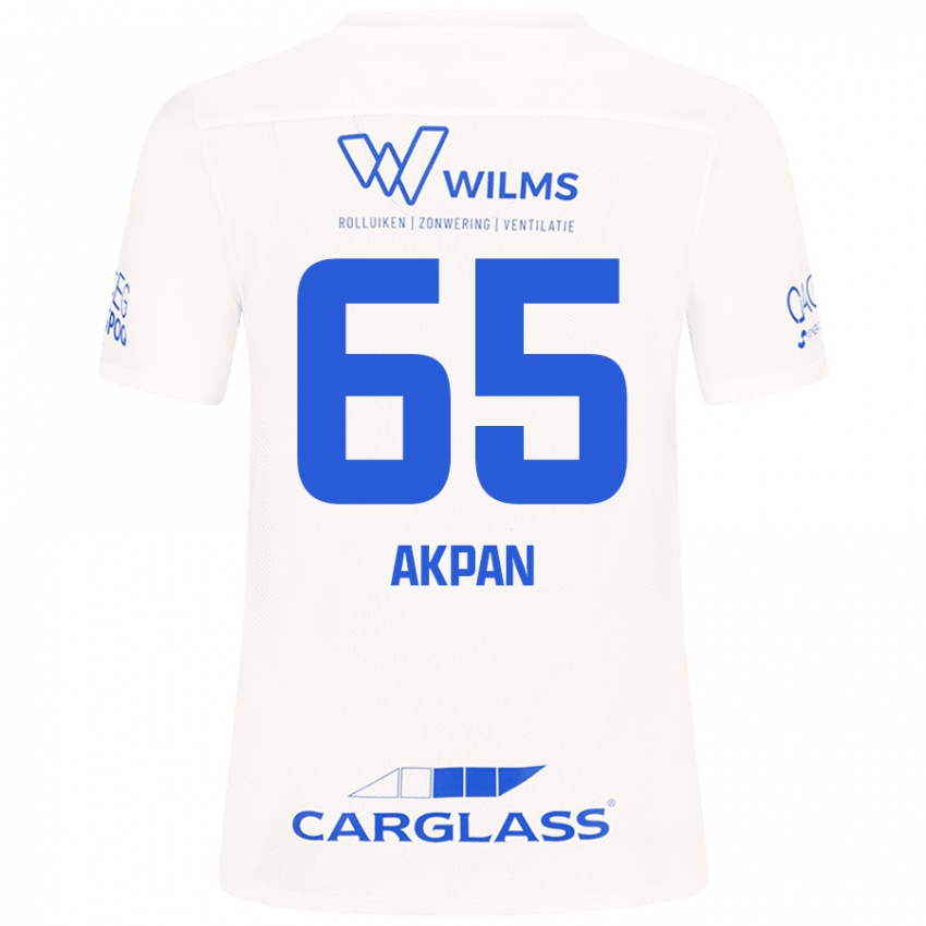 Criança Camisola Christian Akpan #65 Branco Alternativa 2024/25 Camisa